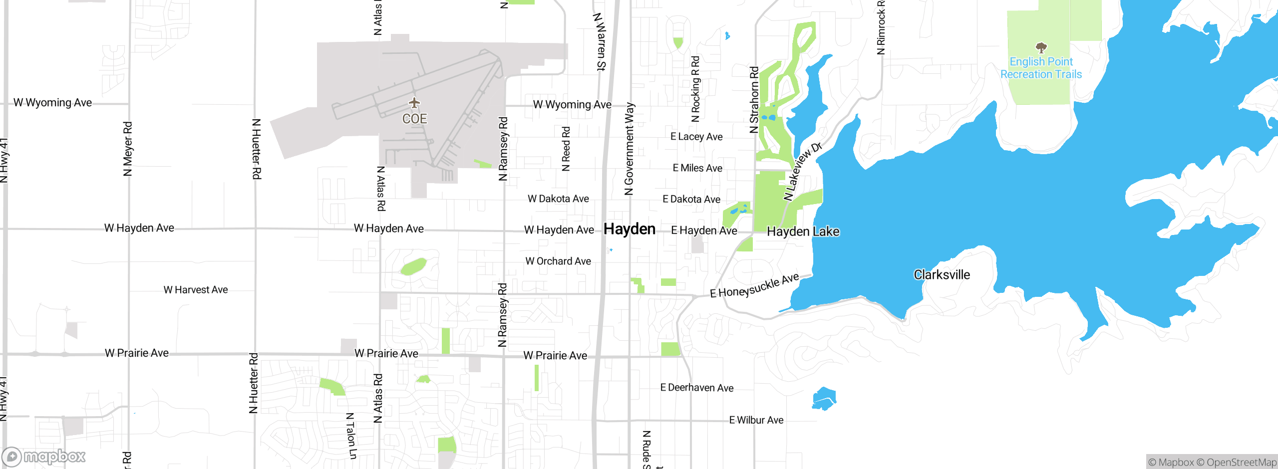 Map showing approximate location