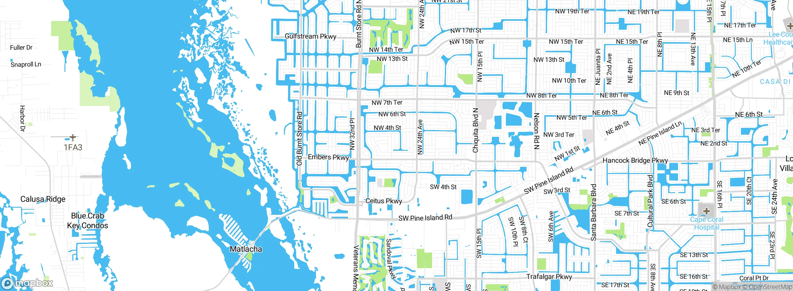 Map showing approximate location