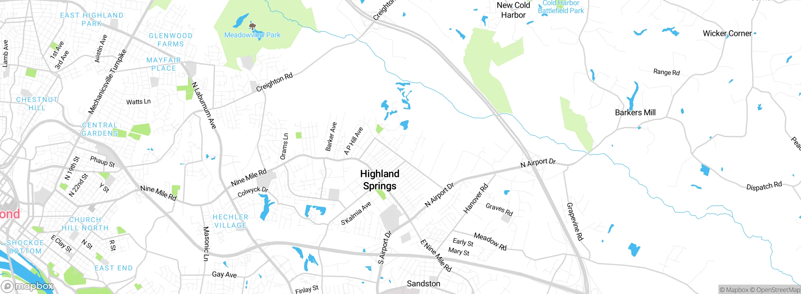 Map showing approximate location