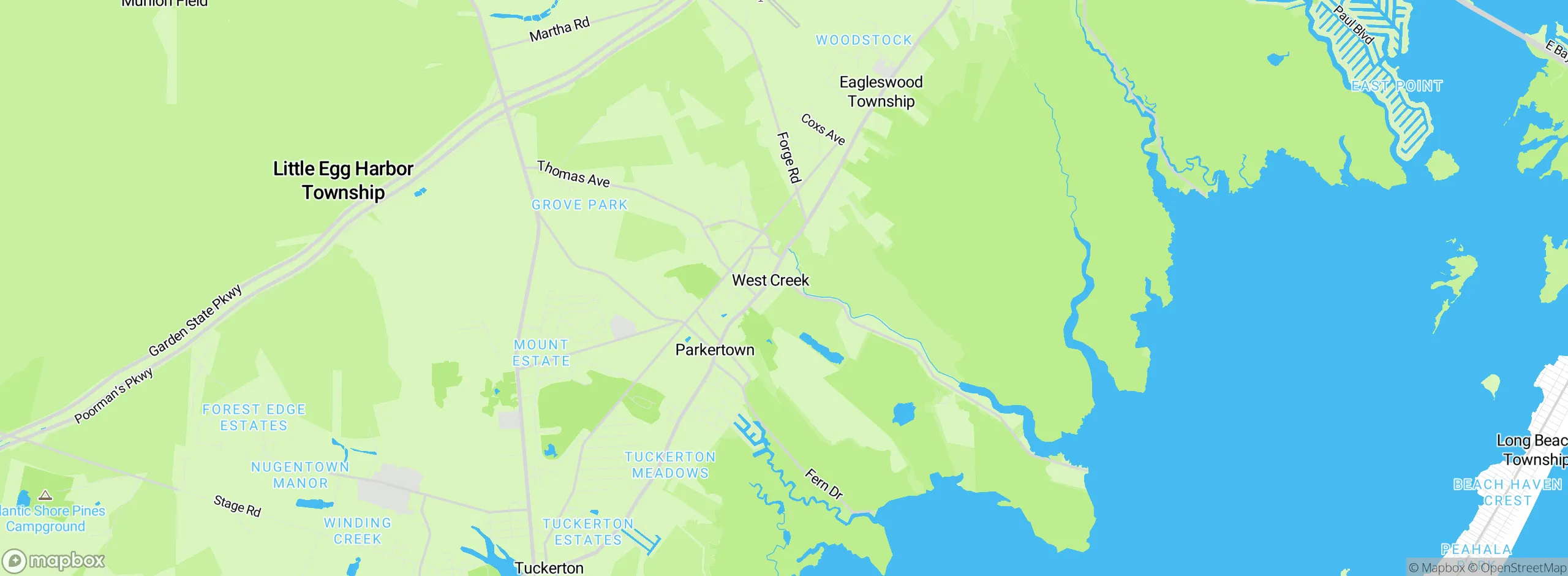 Map showing approximate location