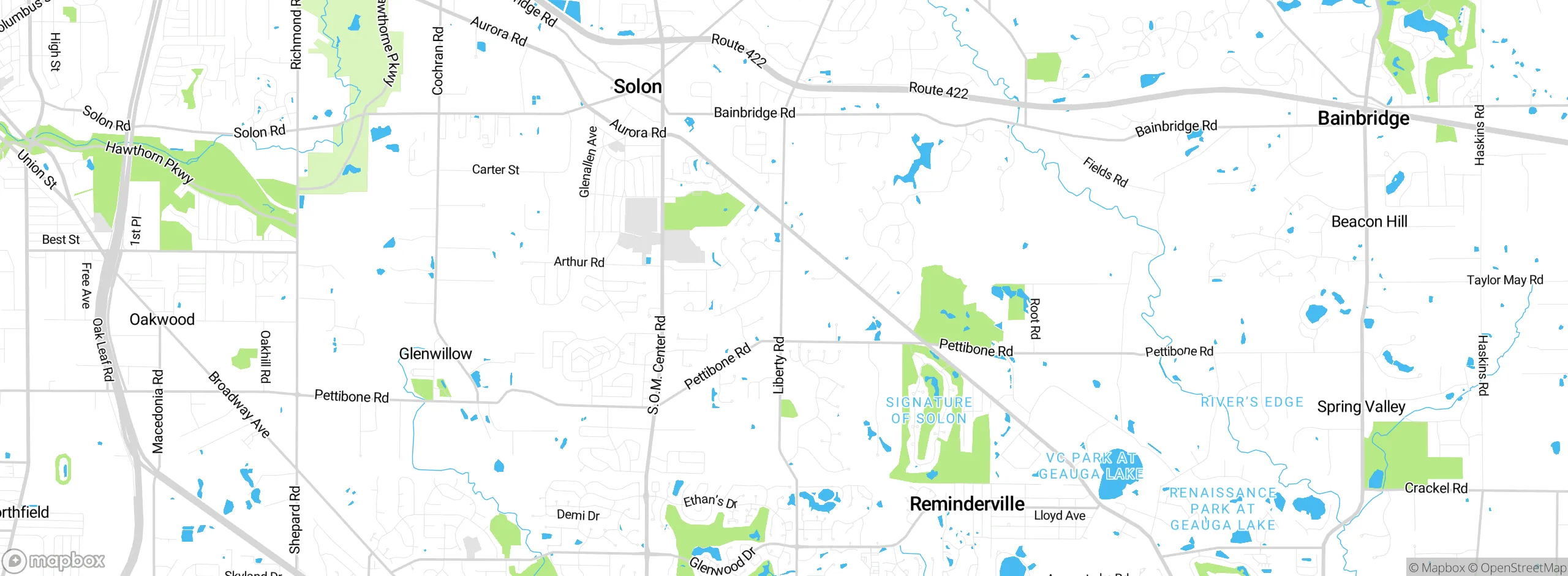 Map showing approximate location