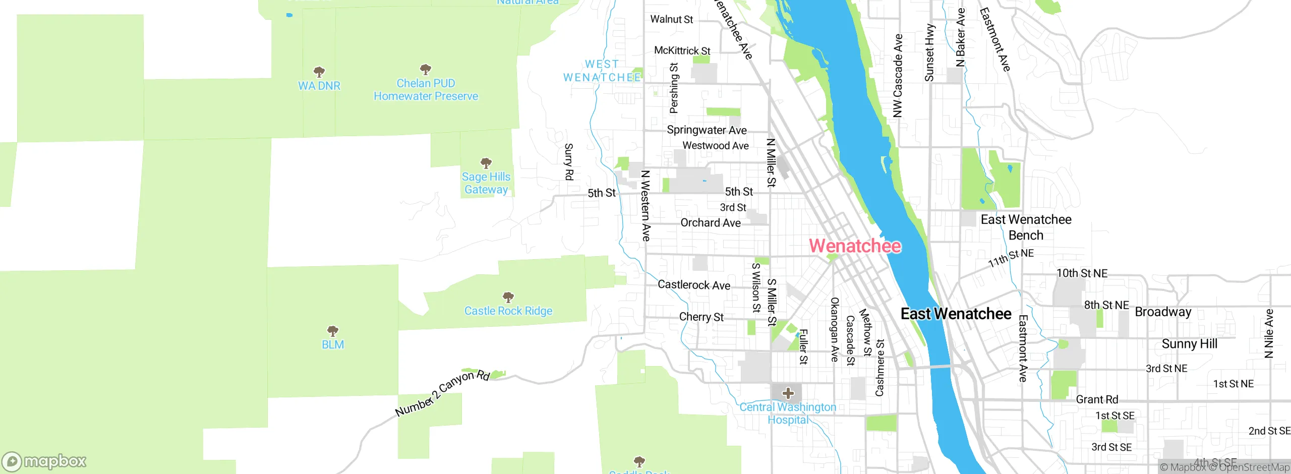 Map showing approximate location