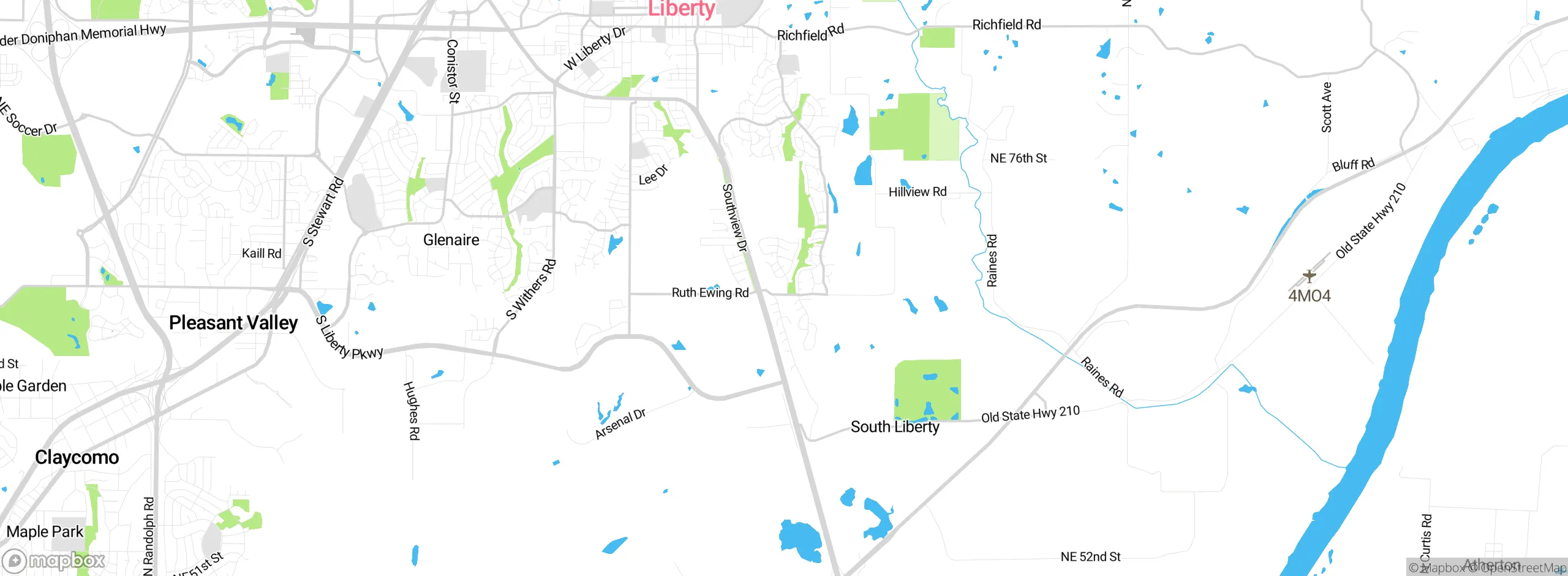 Map showing approximate location