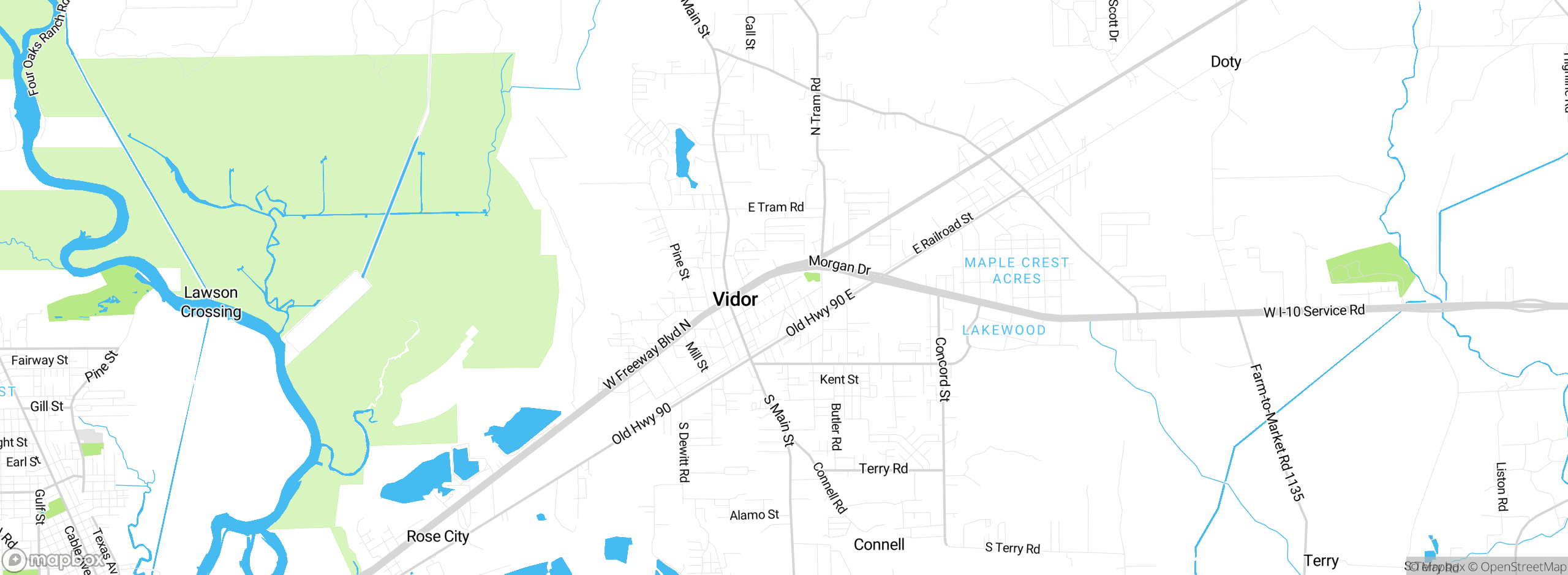 Map showing approximate location