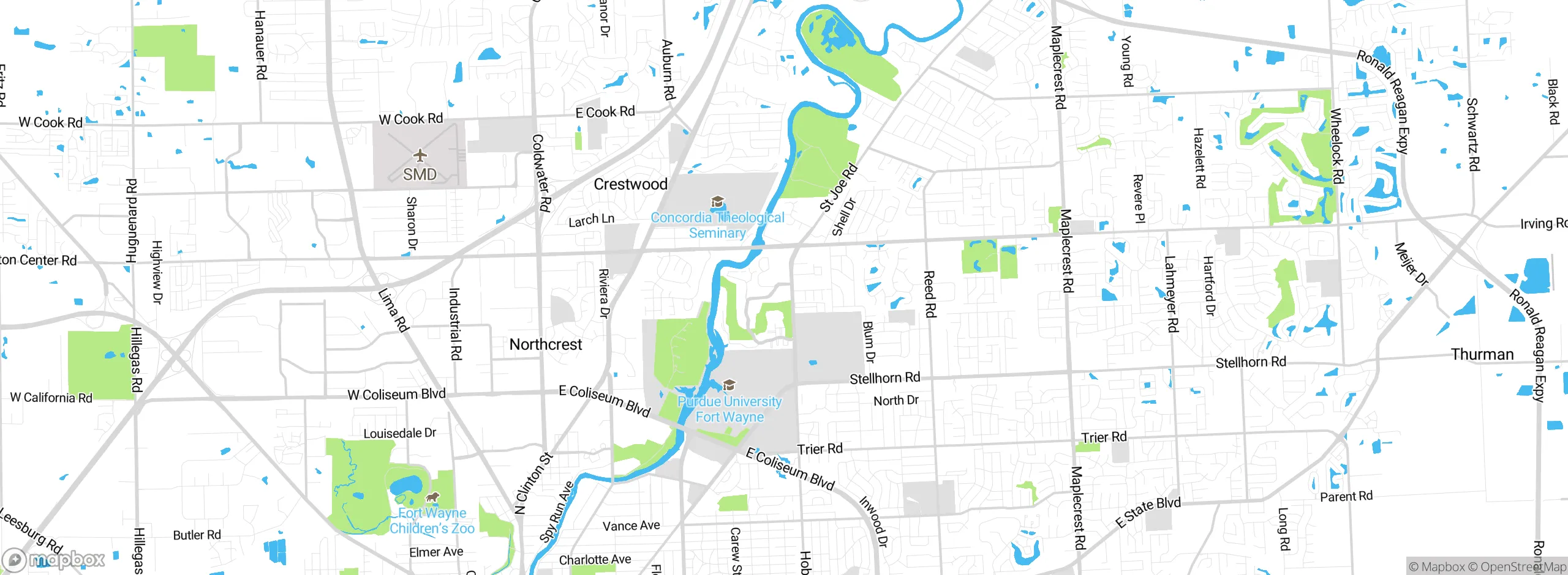 Map showing approximate location