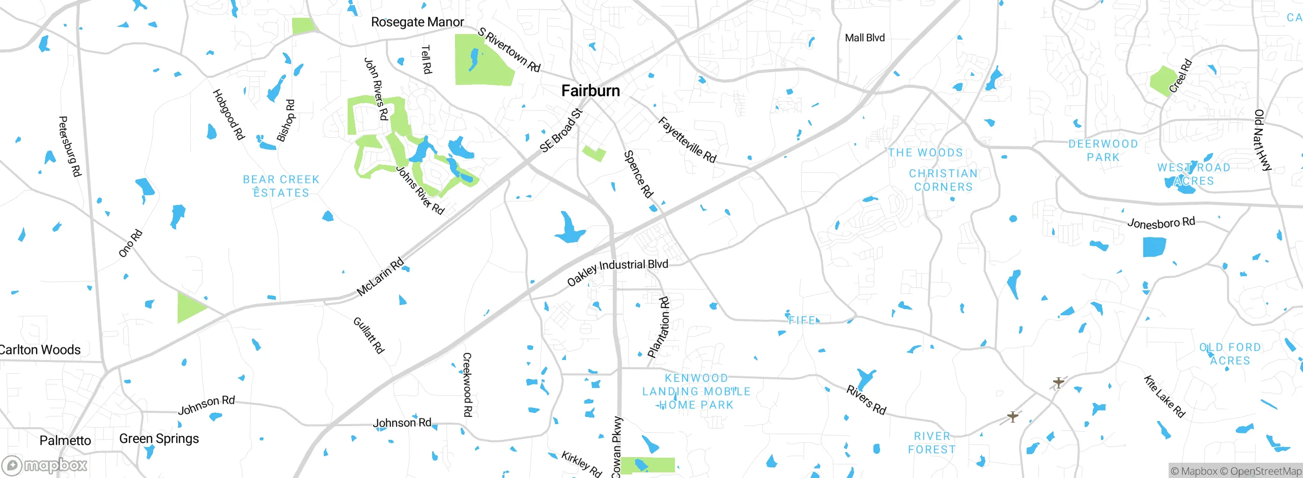 Map showing approximate location