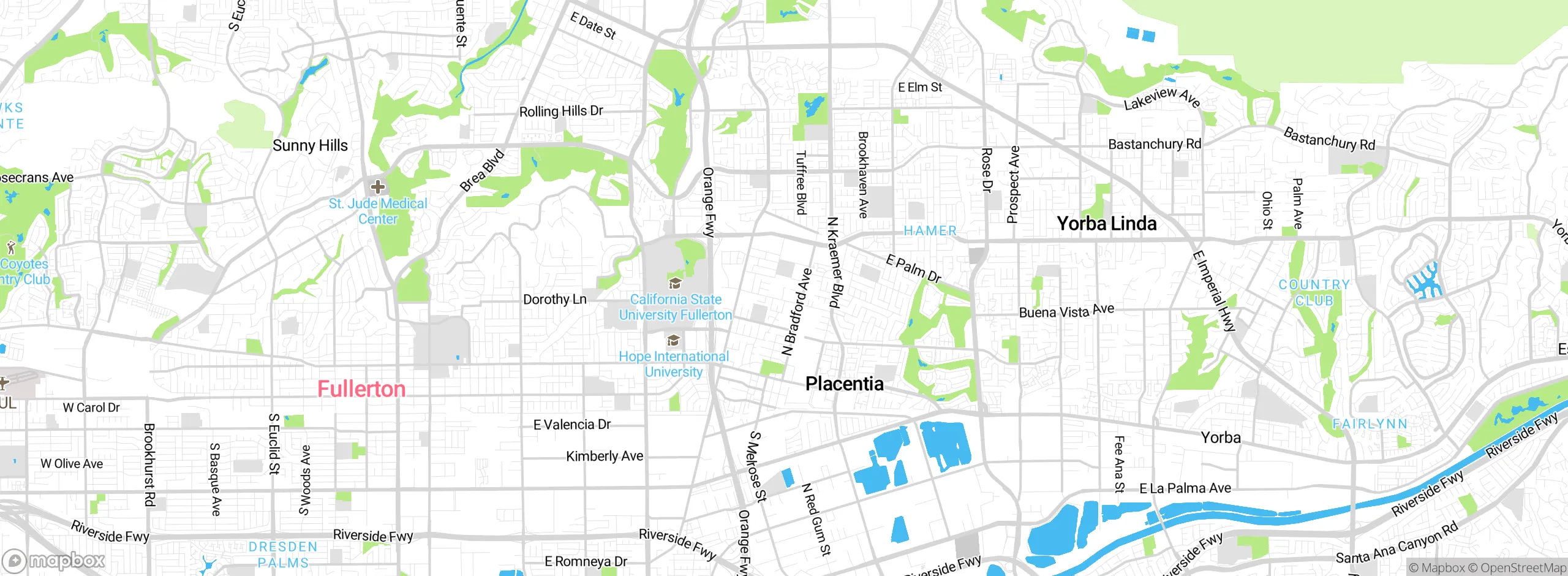 Map showing approximate location