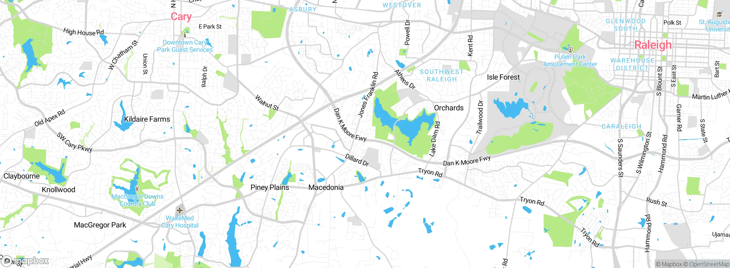 Map showing approximate location