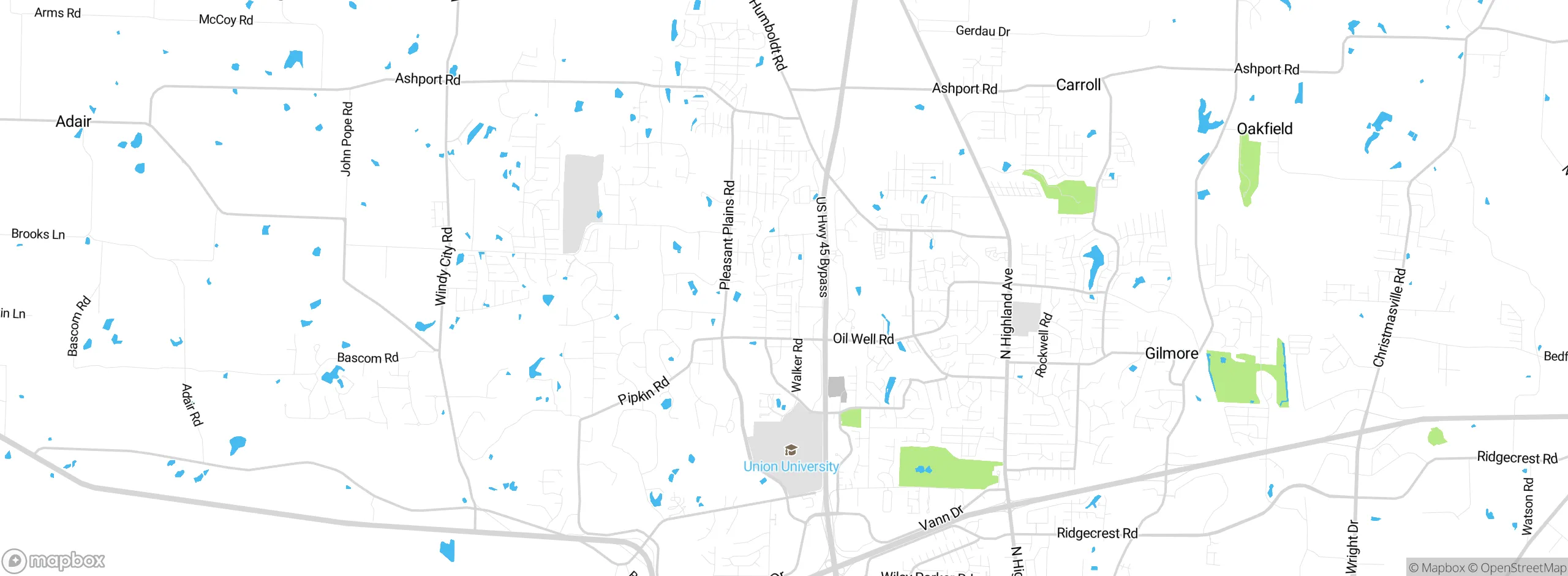 Map showing approximate location