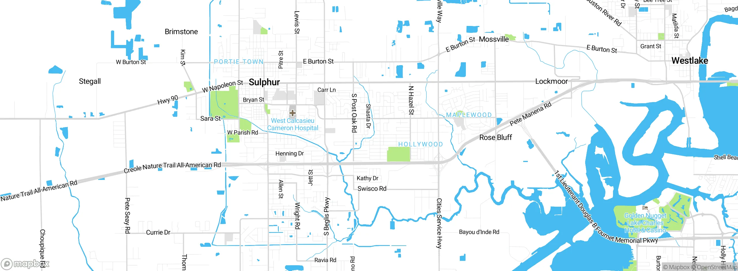 Map showing approximate location