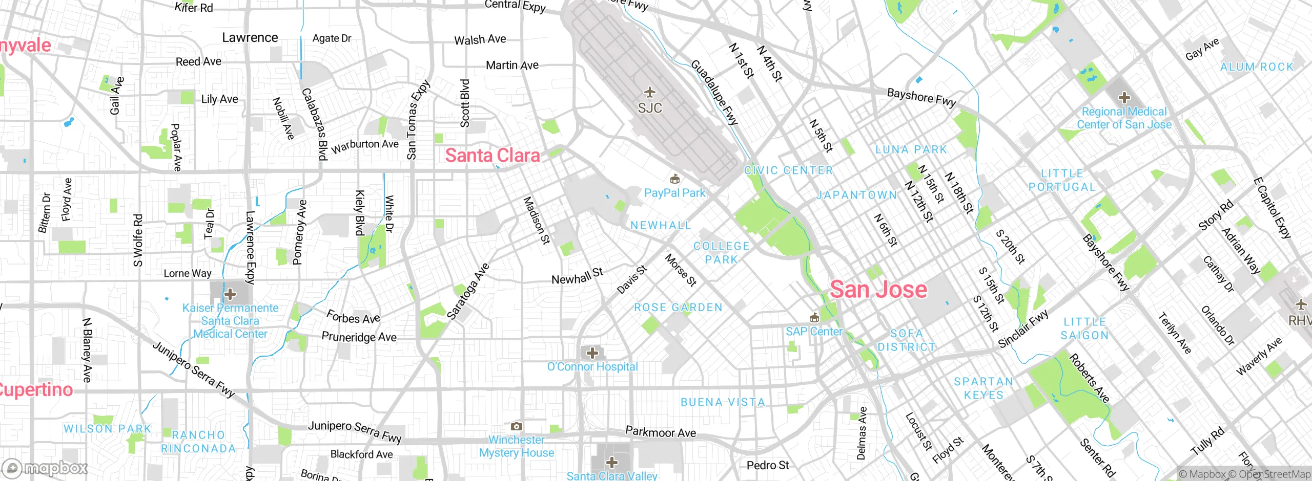 Map showing approximate location
