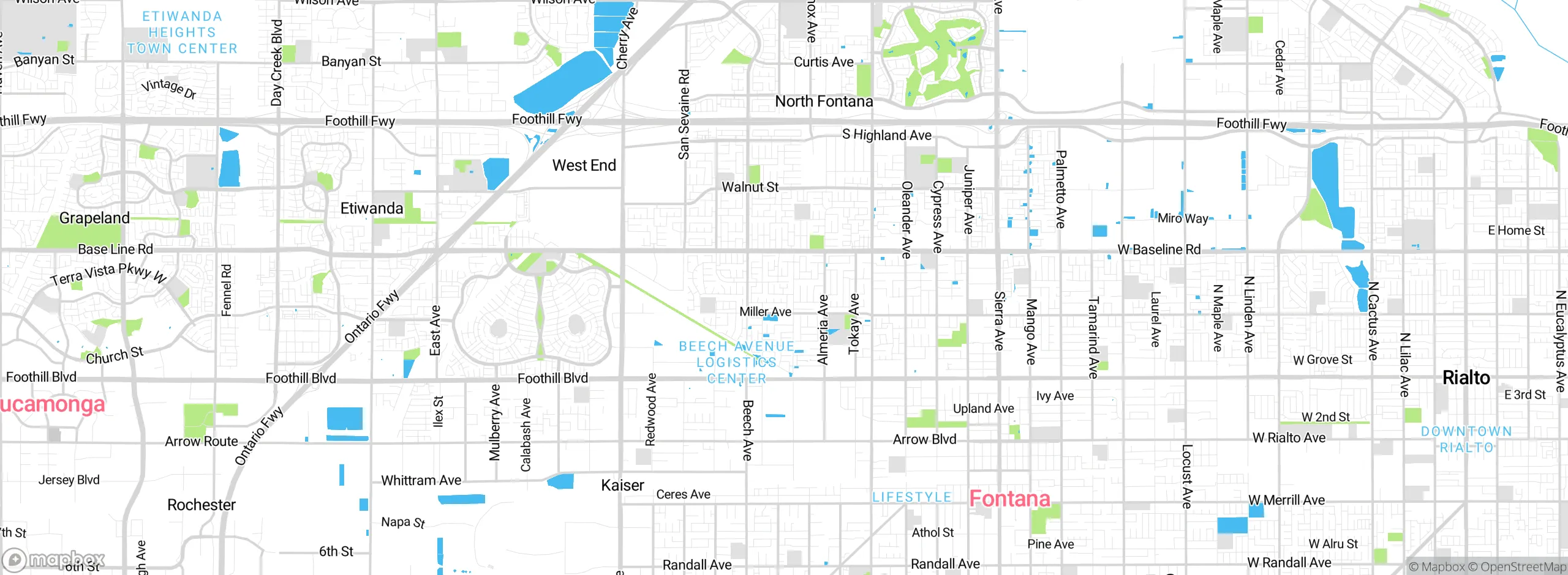 Map showing approximate location