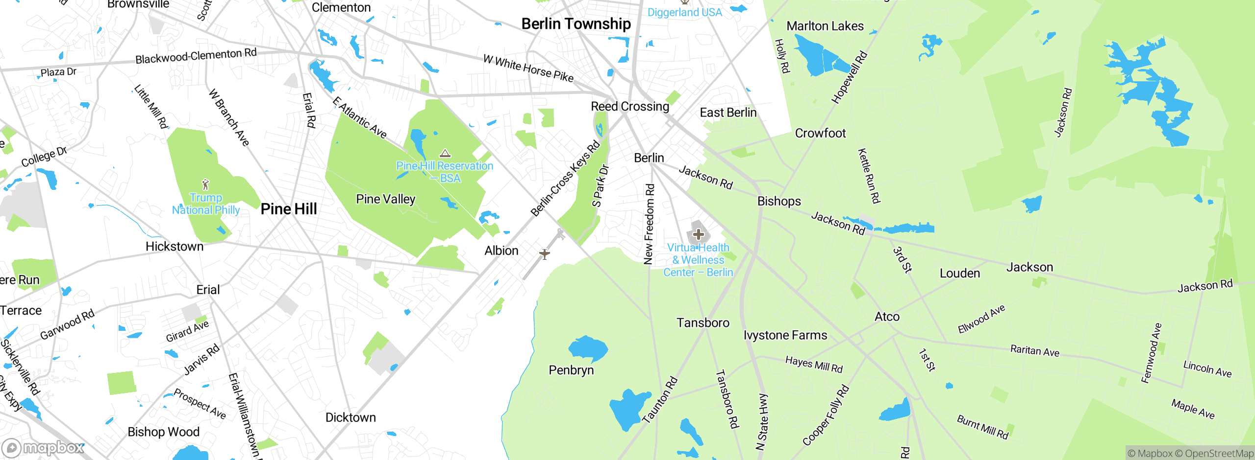 Map showing approximate location