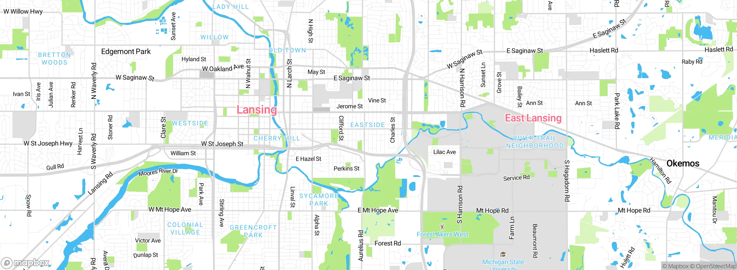 Map showing approximate location