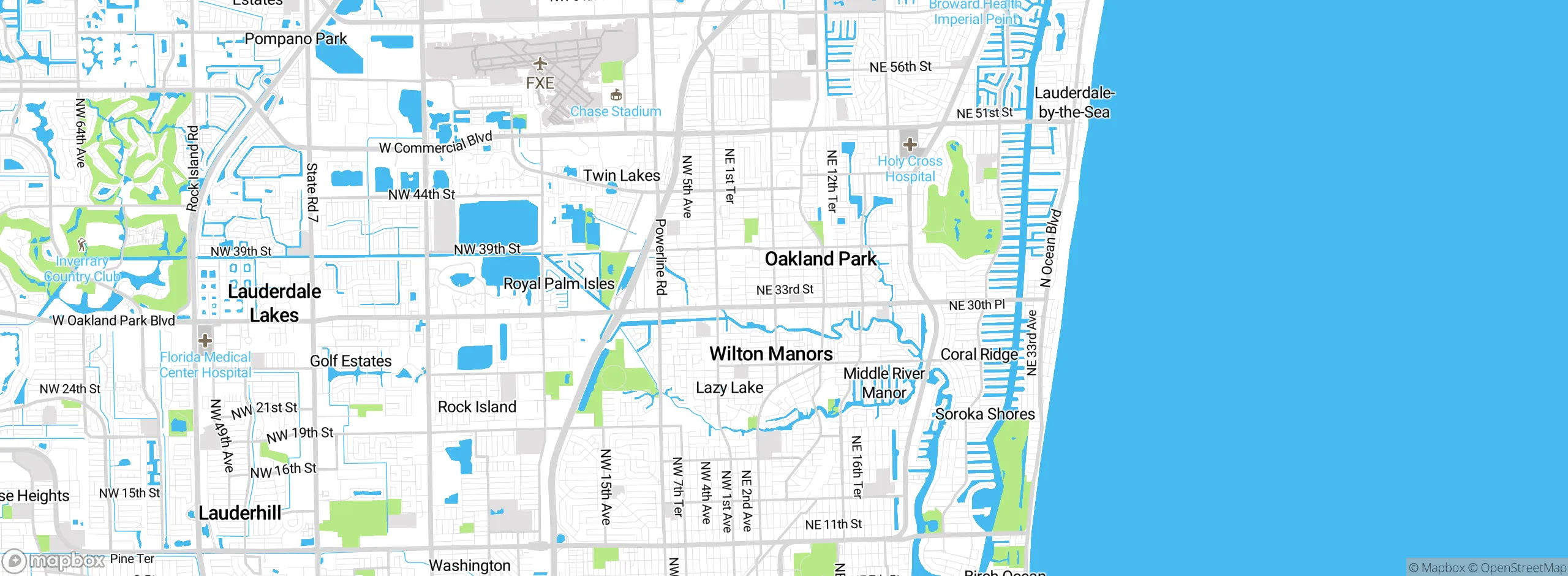 Map showing approximate location