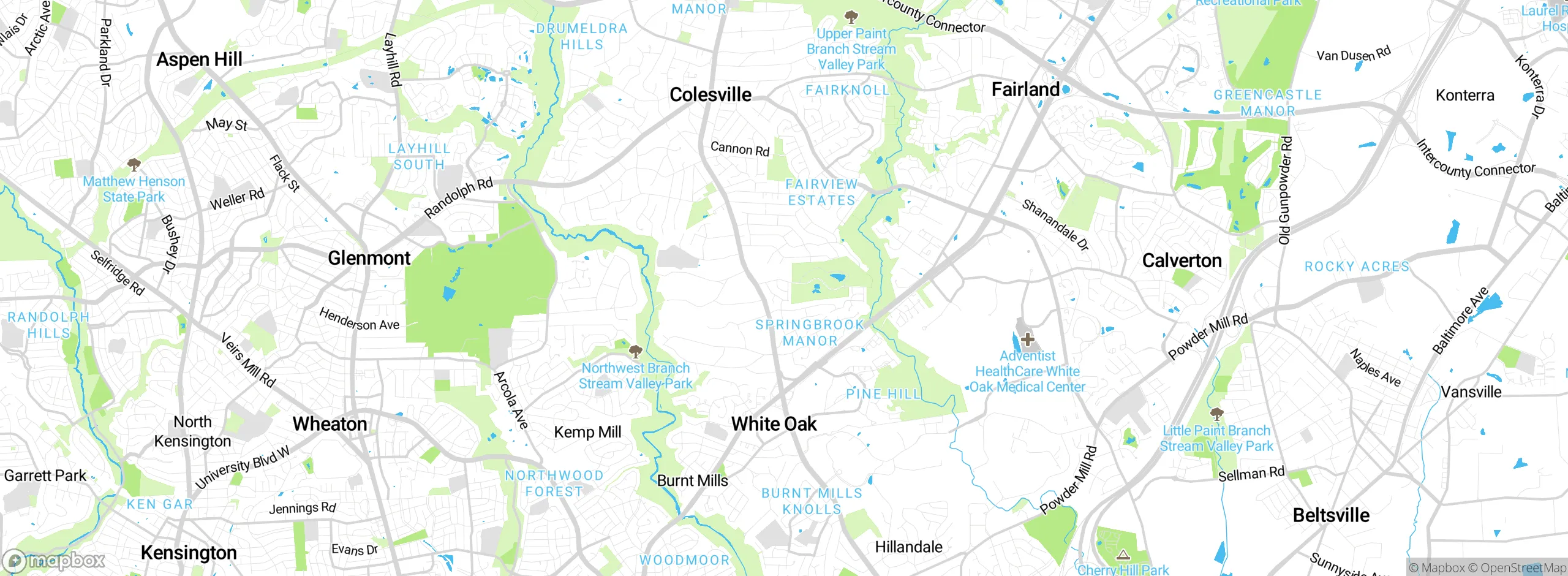 Map showing approximate location
