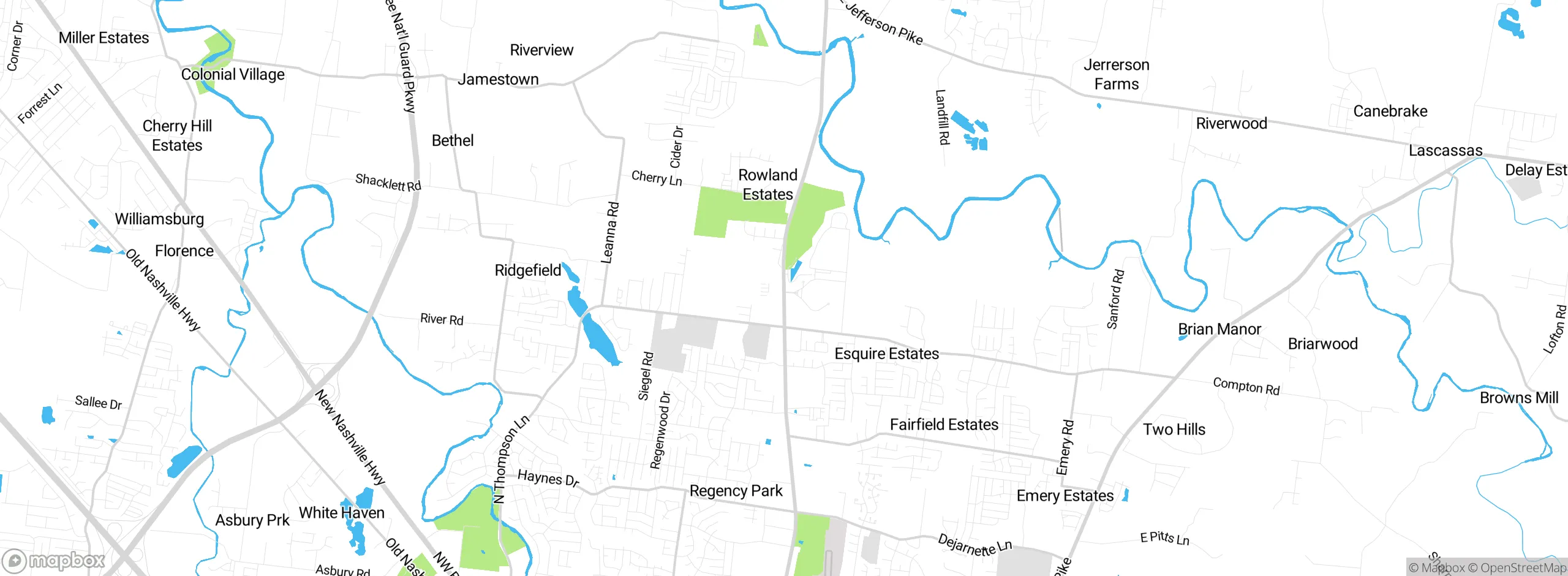 Map showing approximate location