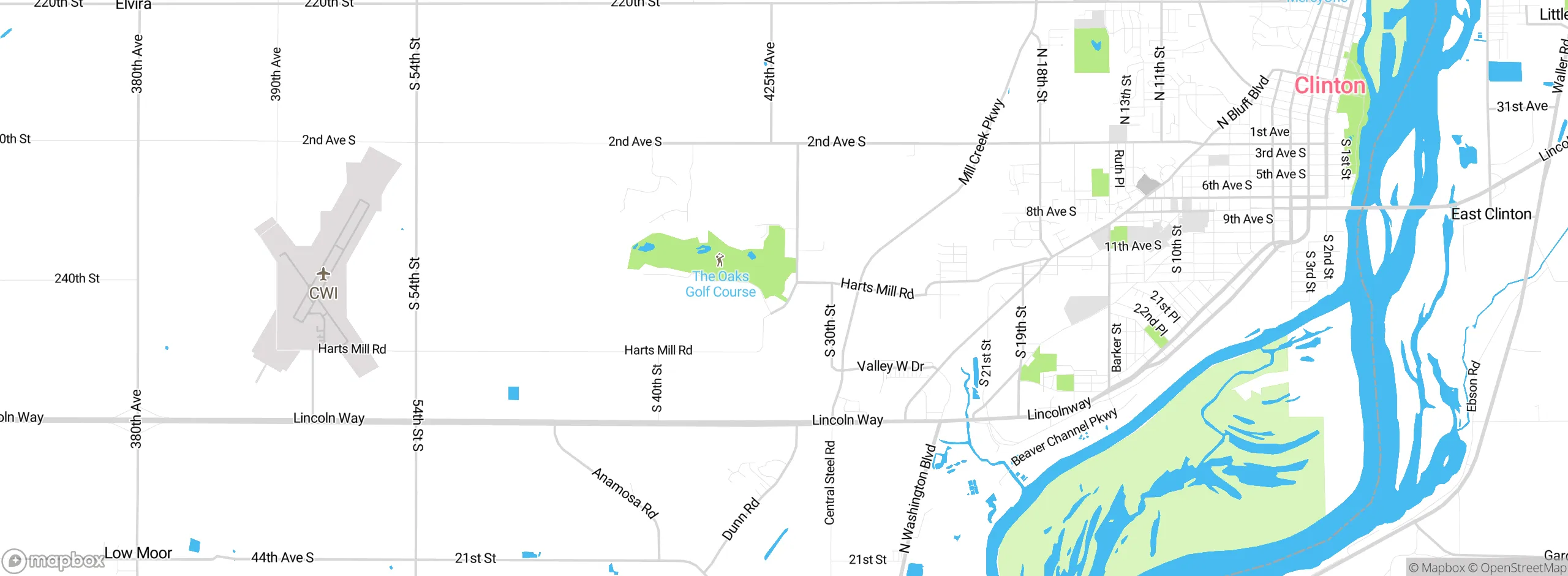 Map showing approximate location