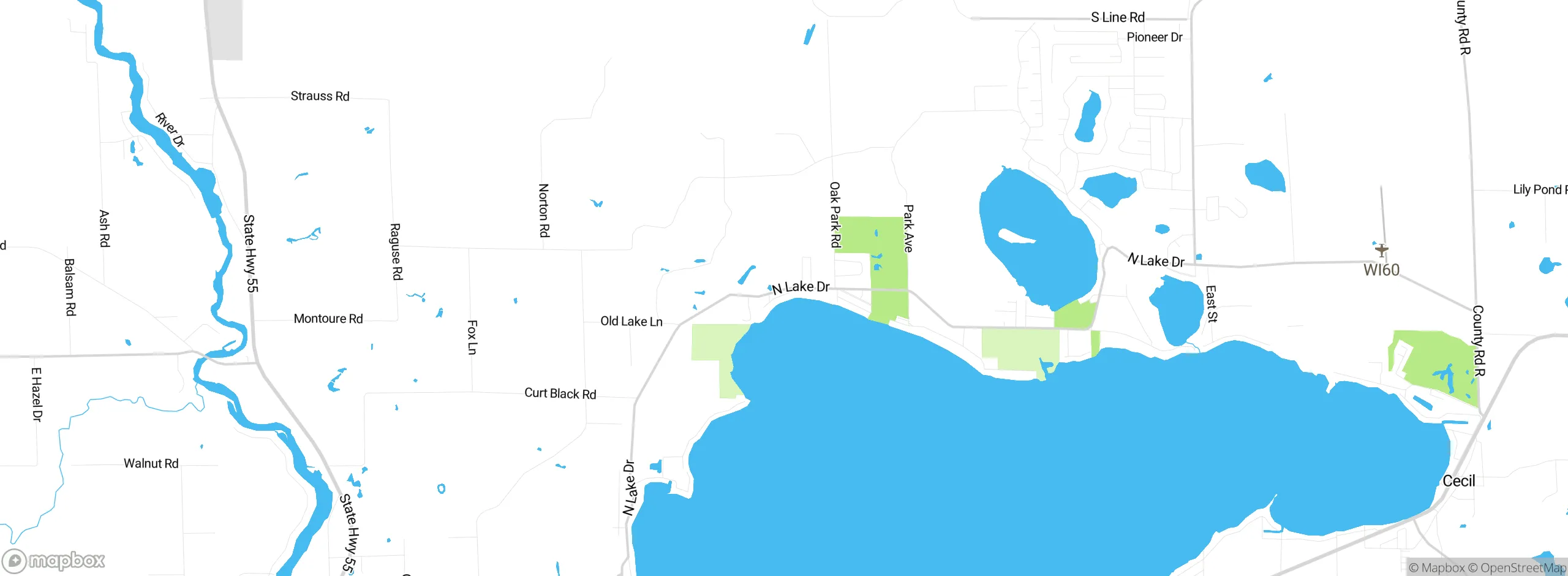 Map showing approximate location
