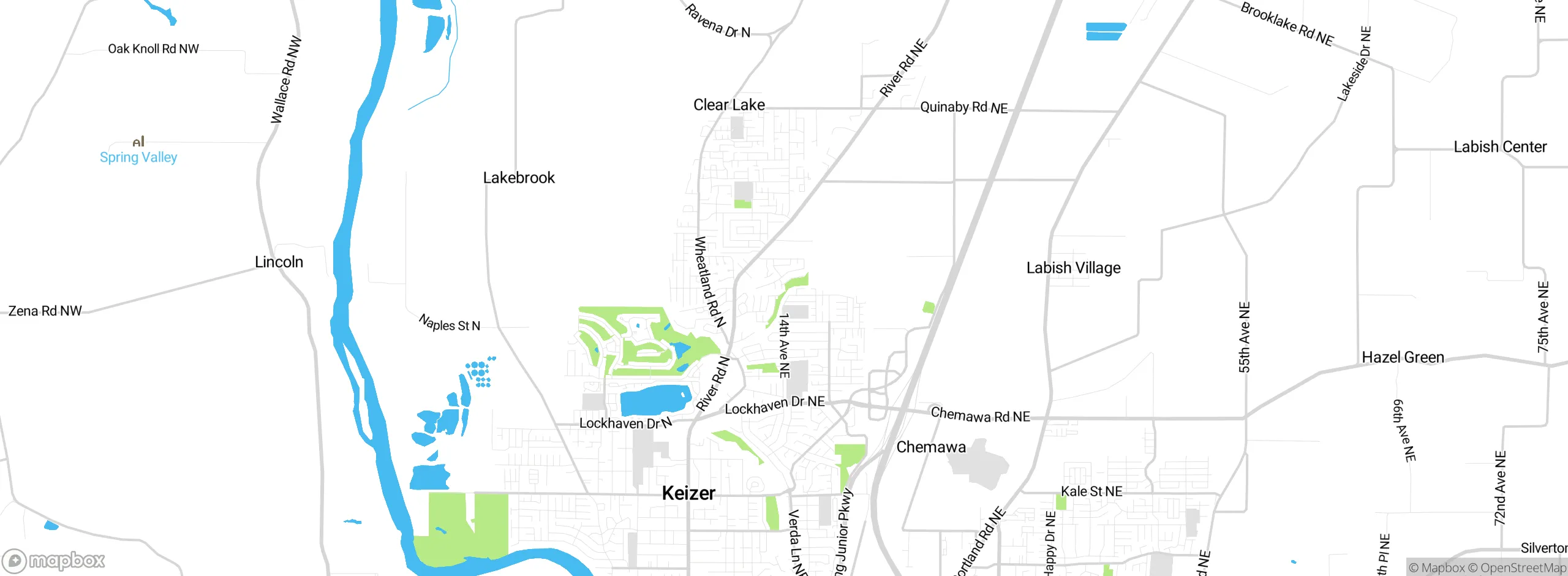 Map showing approximate location