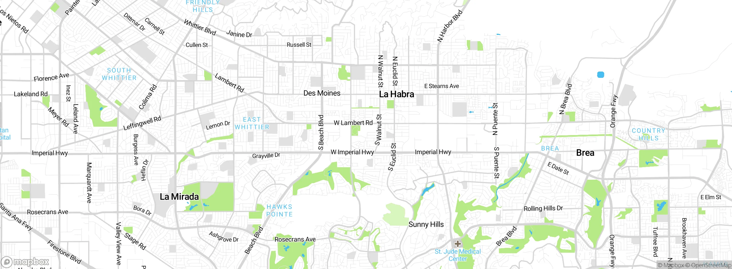 Map showing approximate location