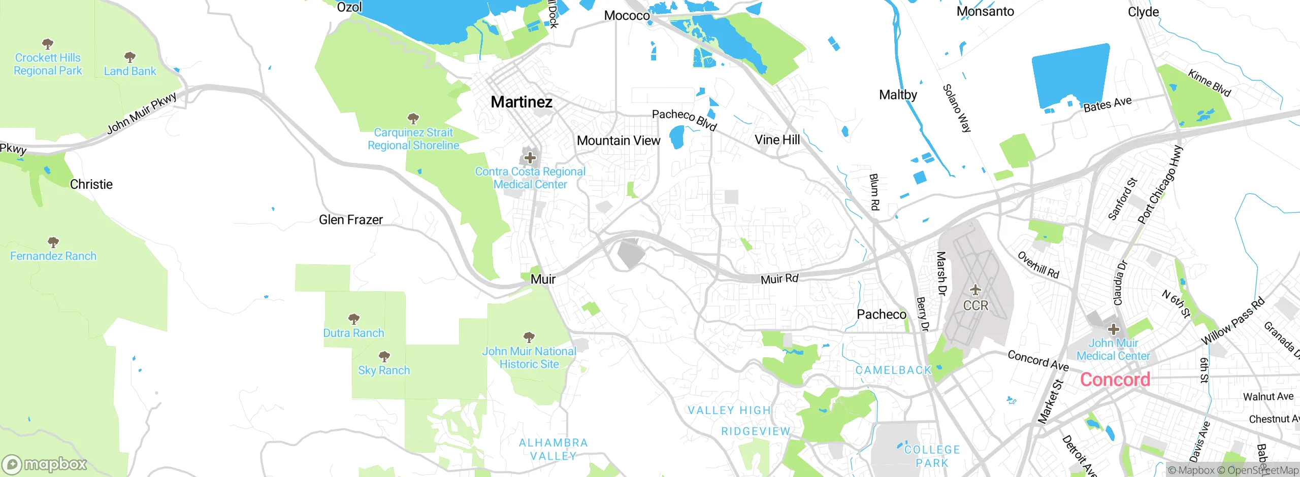 Map showing approximate location