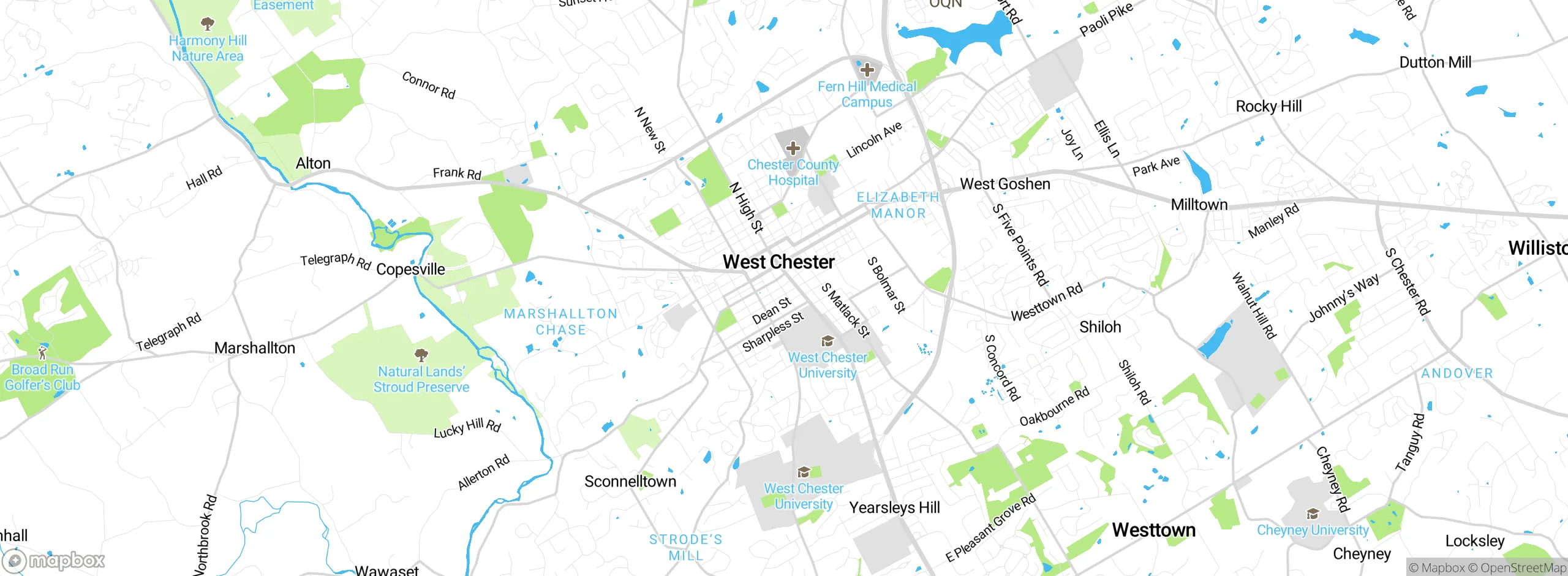 Map showing approximate location