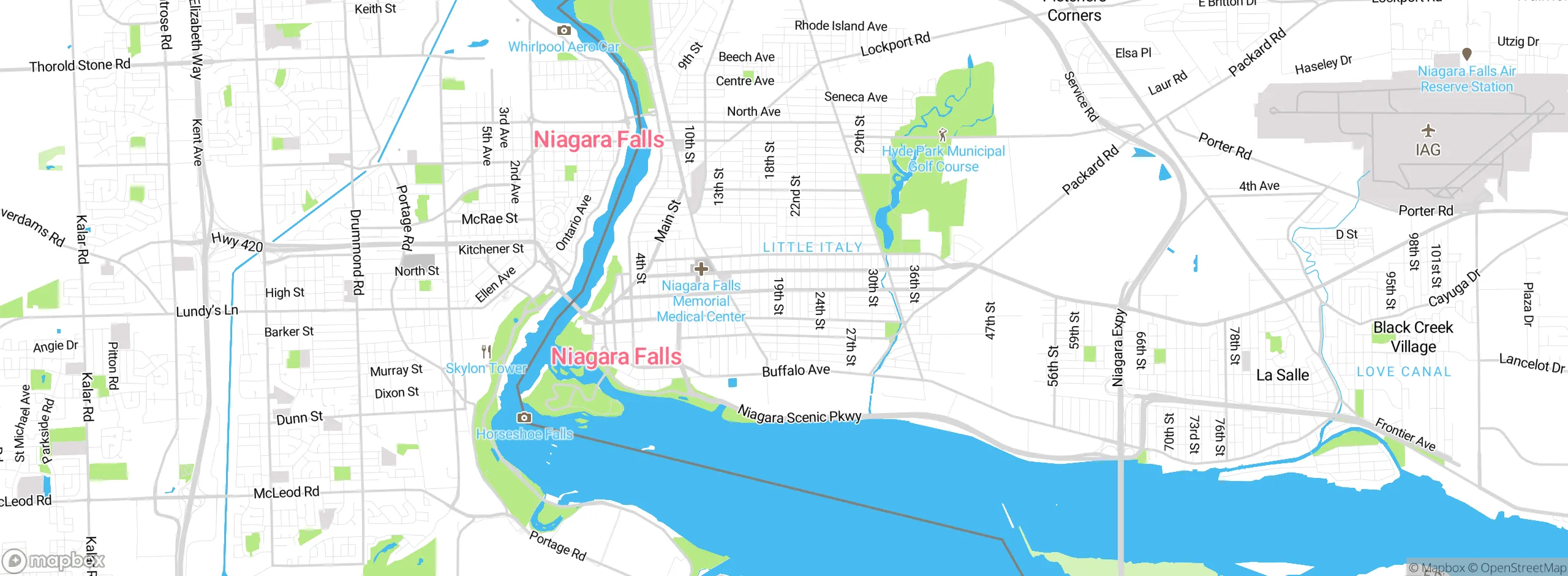 Map showing approximate location