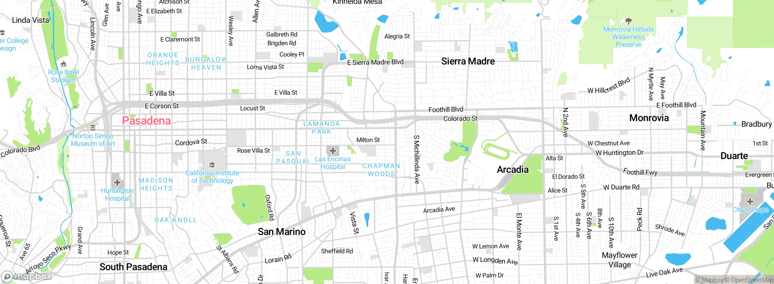 Map showing approximate location