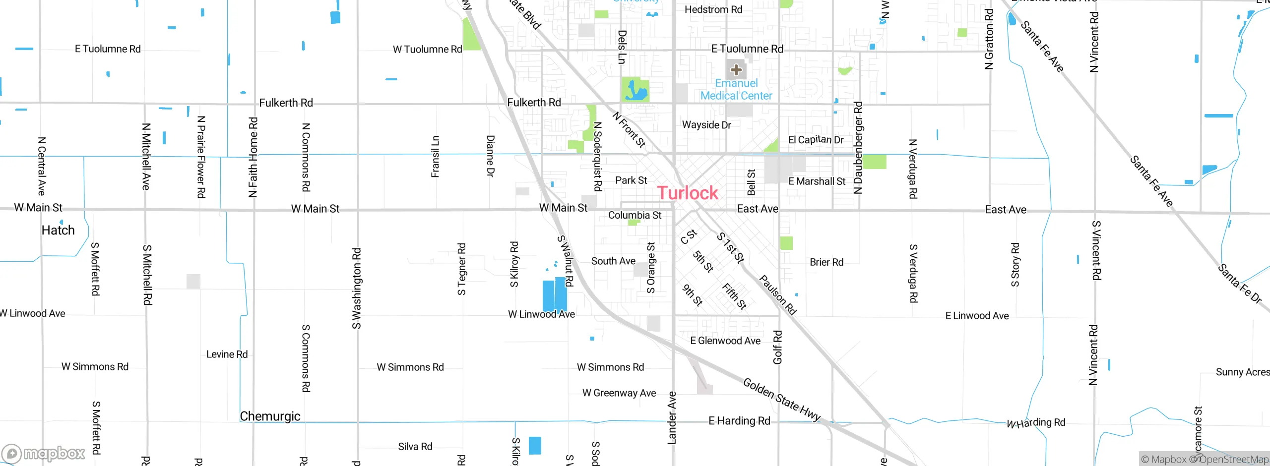 Map showing approximate location