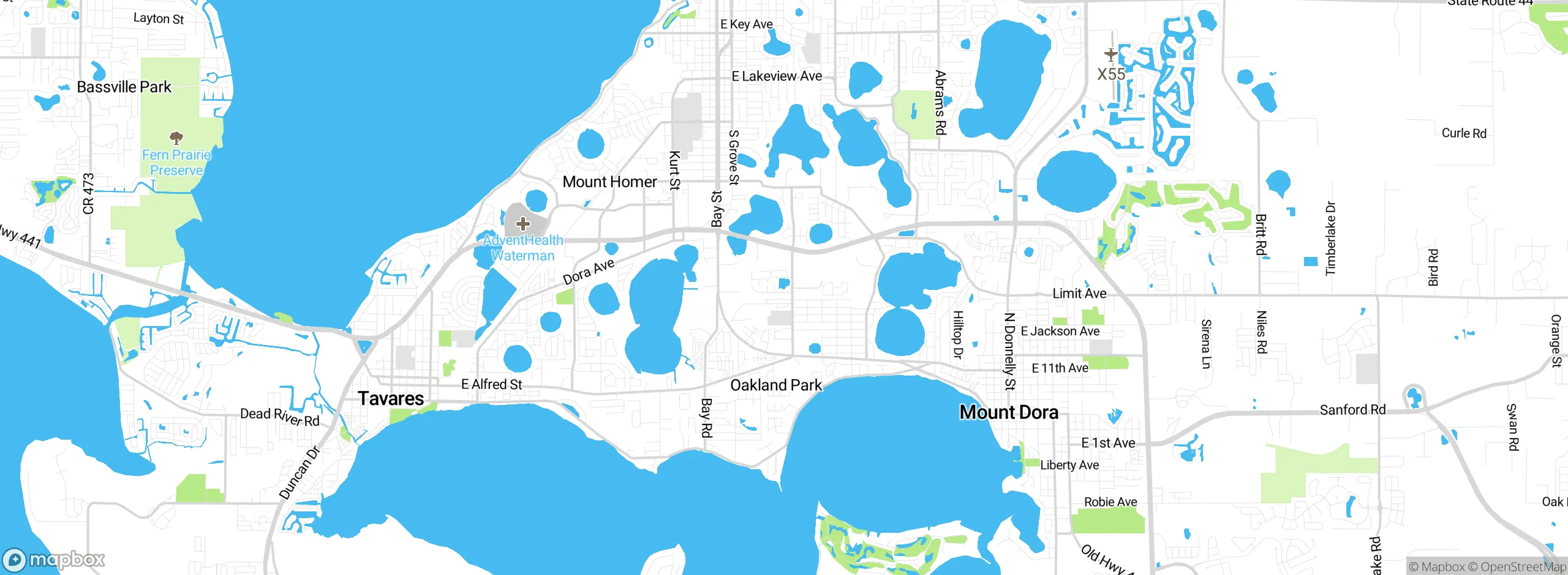 Map showing approximate location