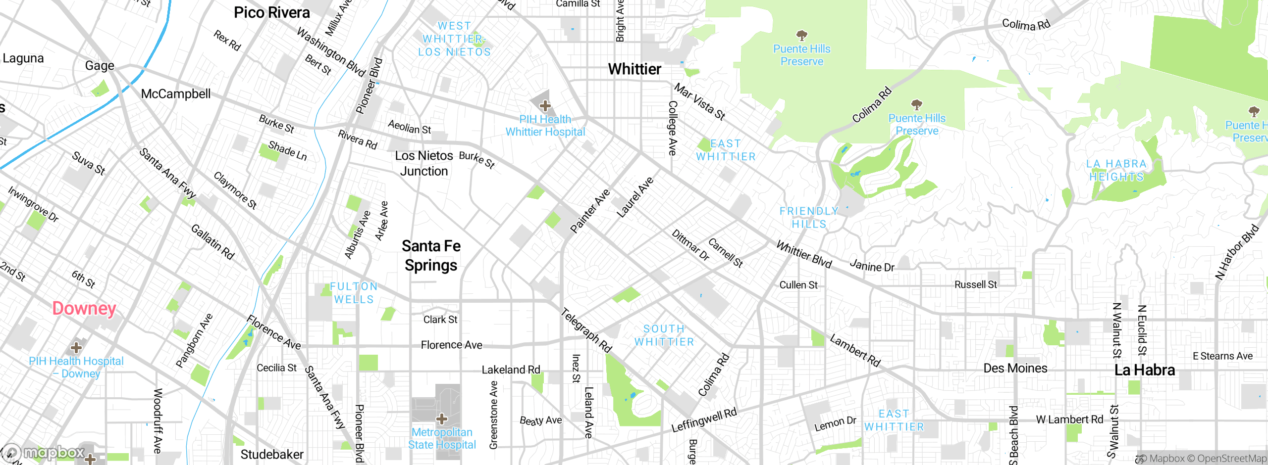 Map showing approximate location