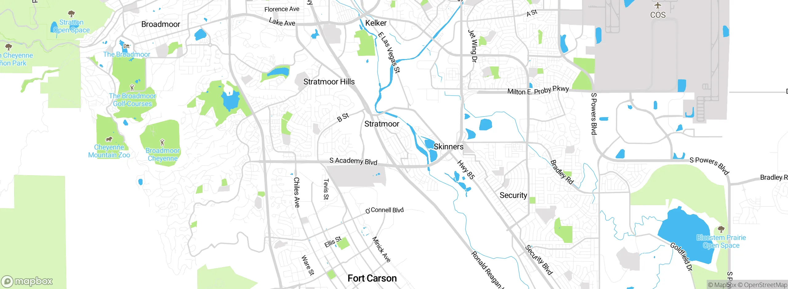 Map showing approximate location