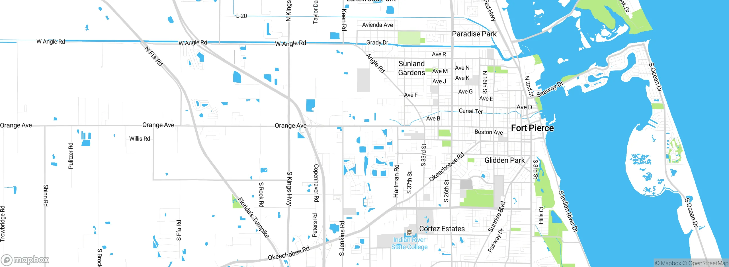 Map showing approximate location