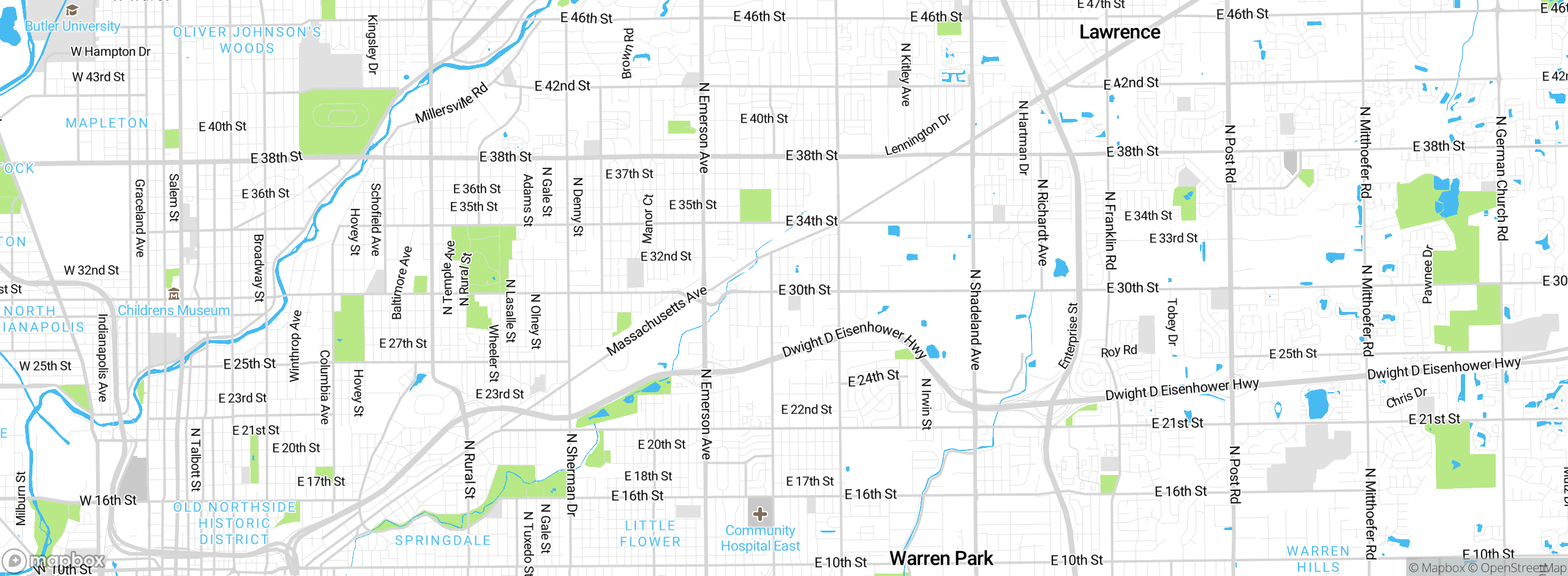 Map showing approximate location