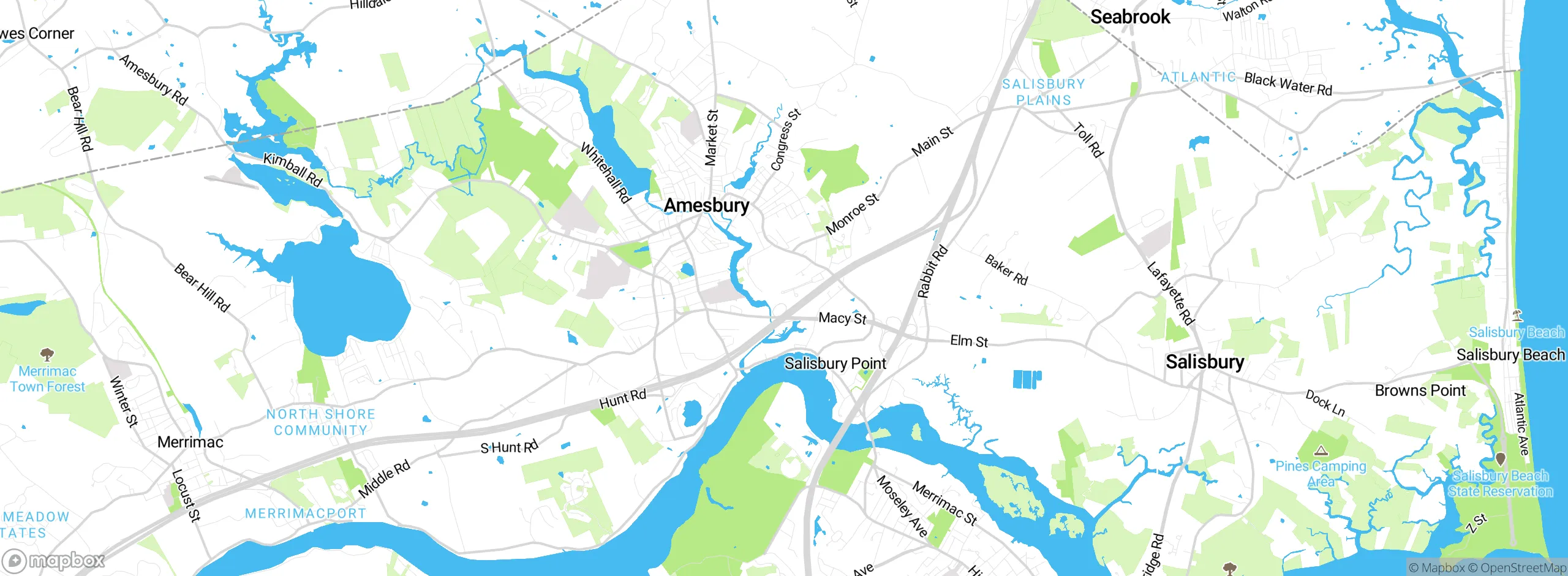 Map showing approximate location