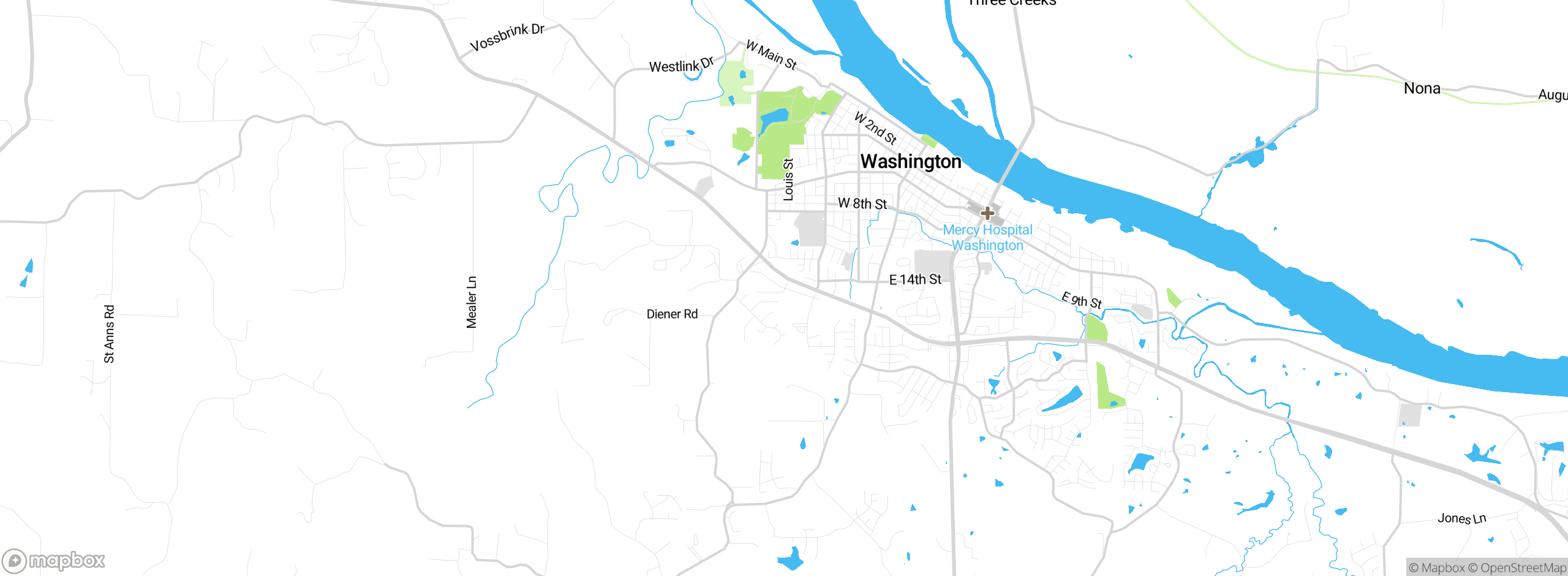 Map showing approximate location