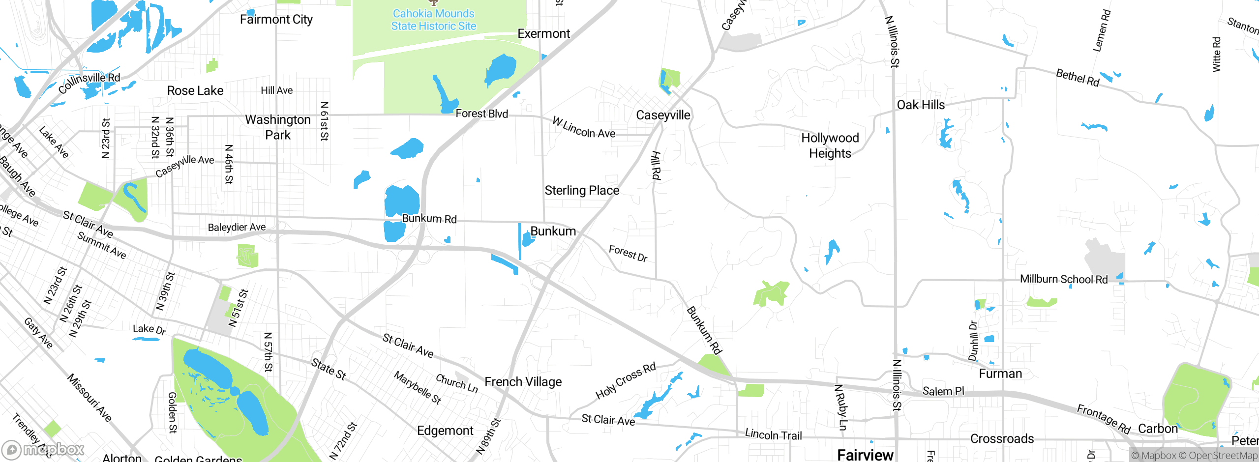 Map showing approximate location