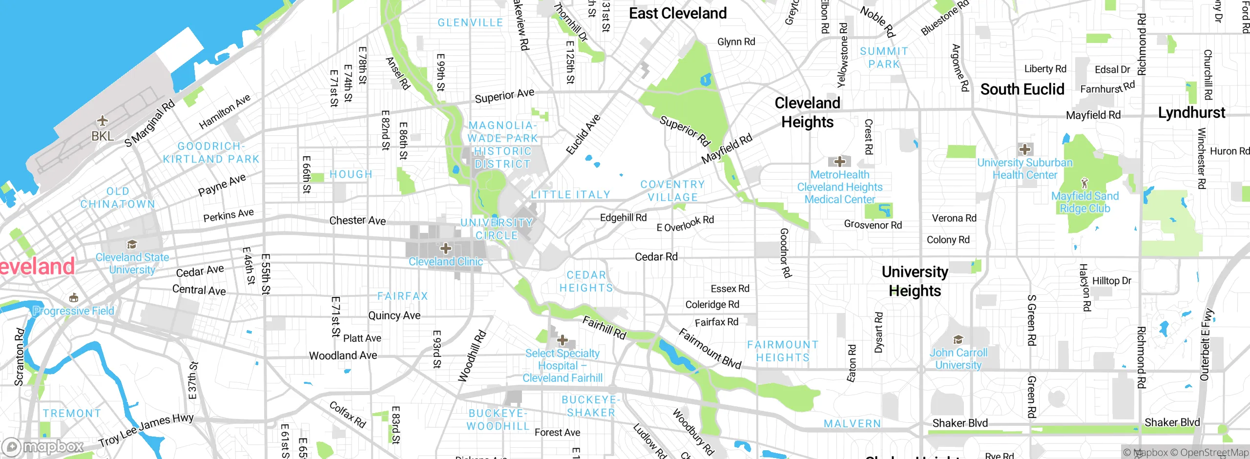 Map showing approximate location