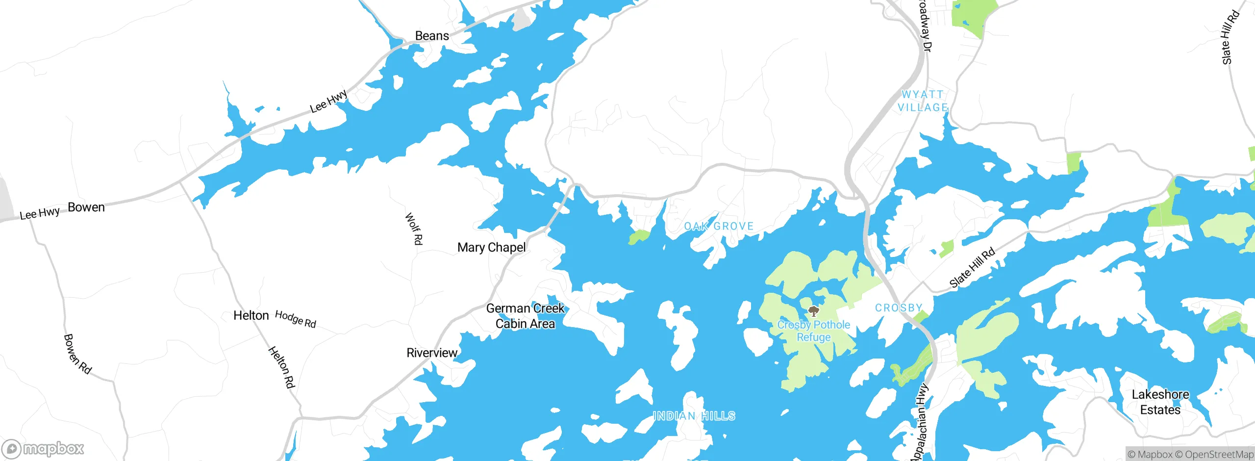 Map showing approximate location