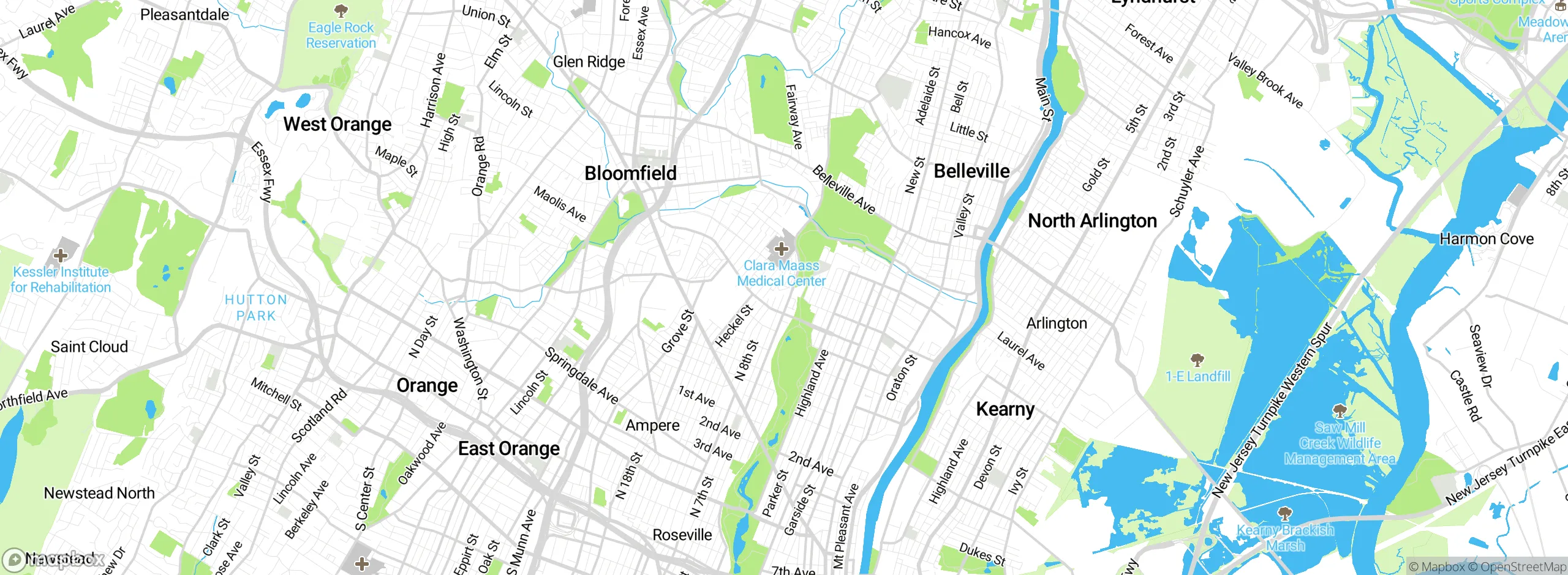 Map showing approximate location
