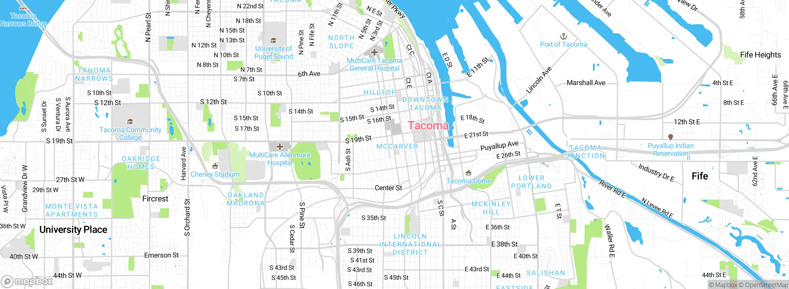 Map showing approximate location
