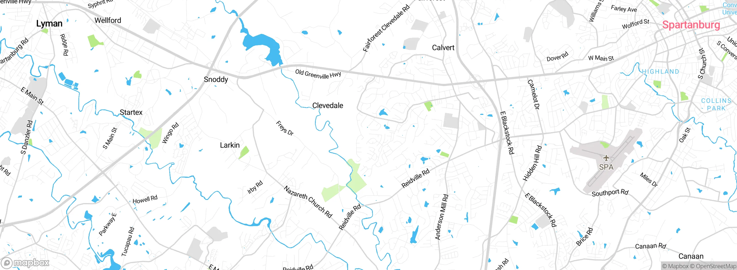 Map showing approximate location