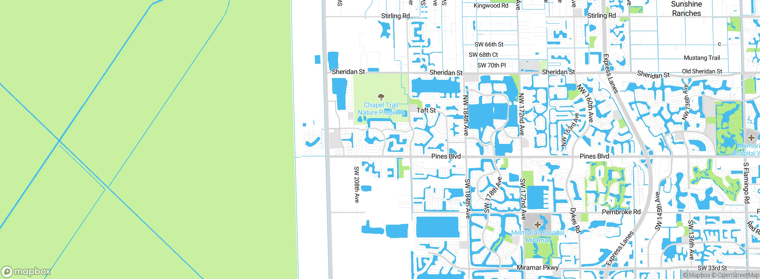 Map showing approximate location