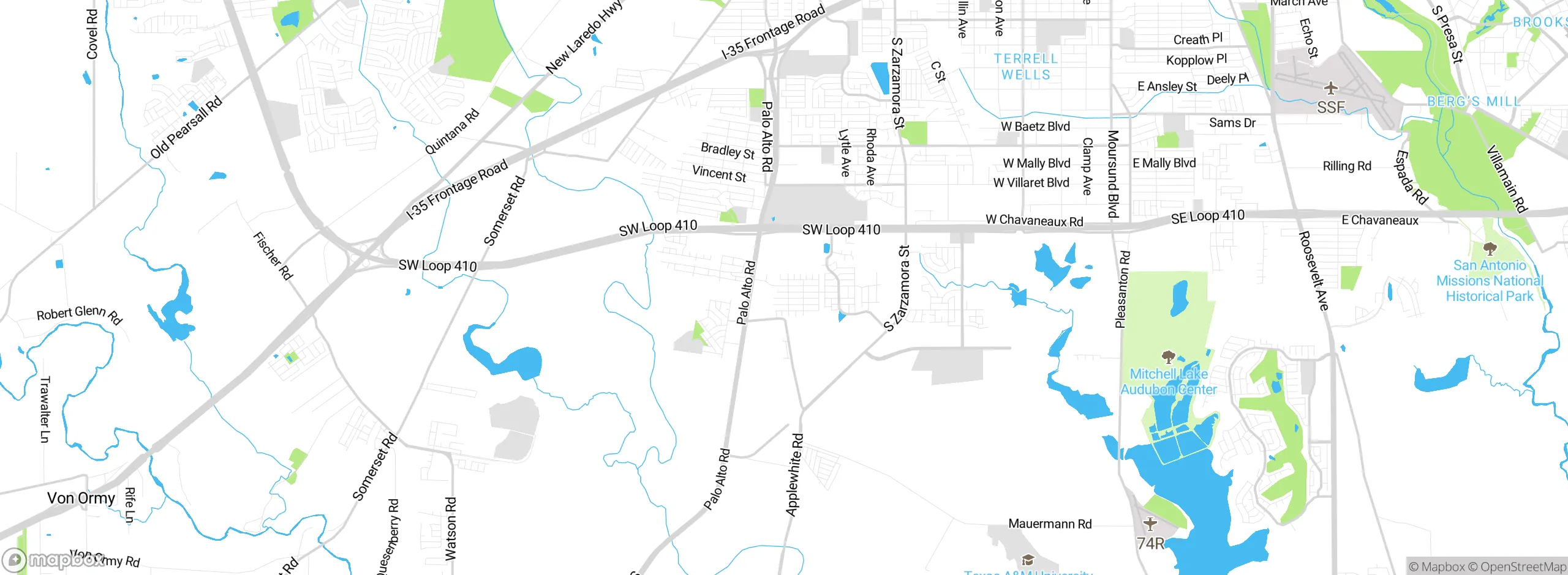 Map showing approximate location