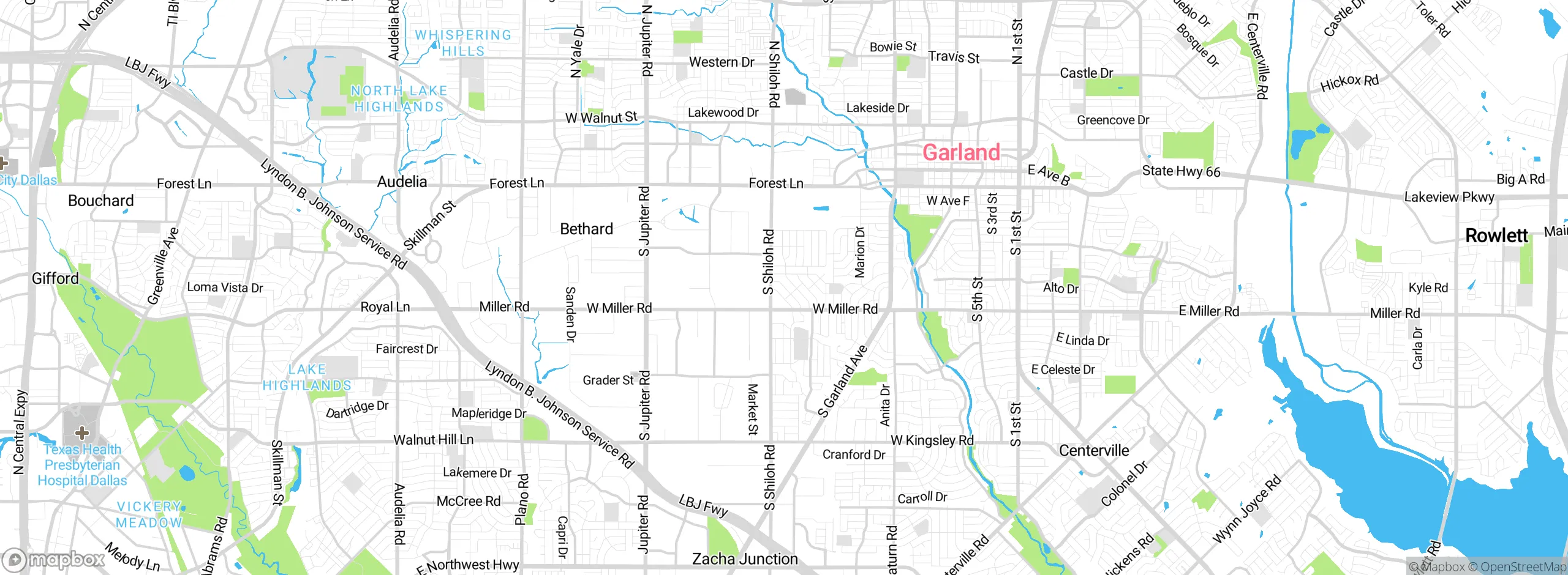 Map showing approximate location