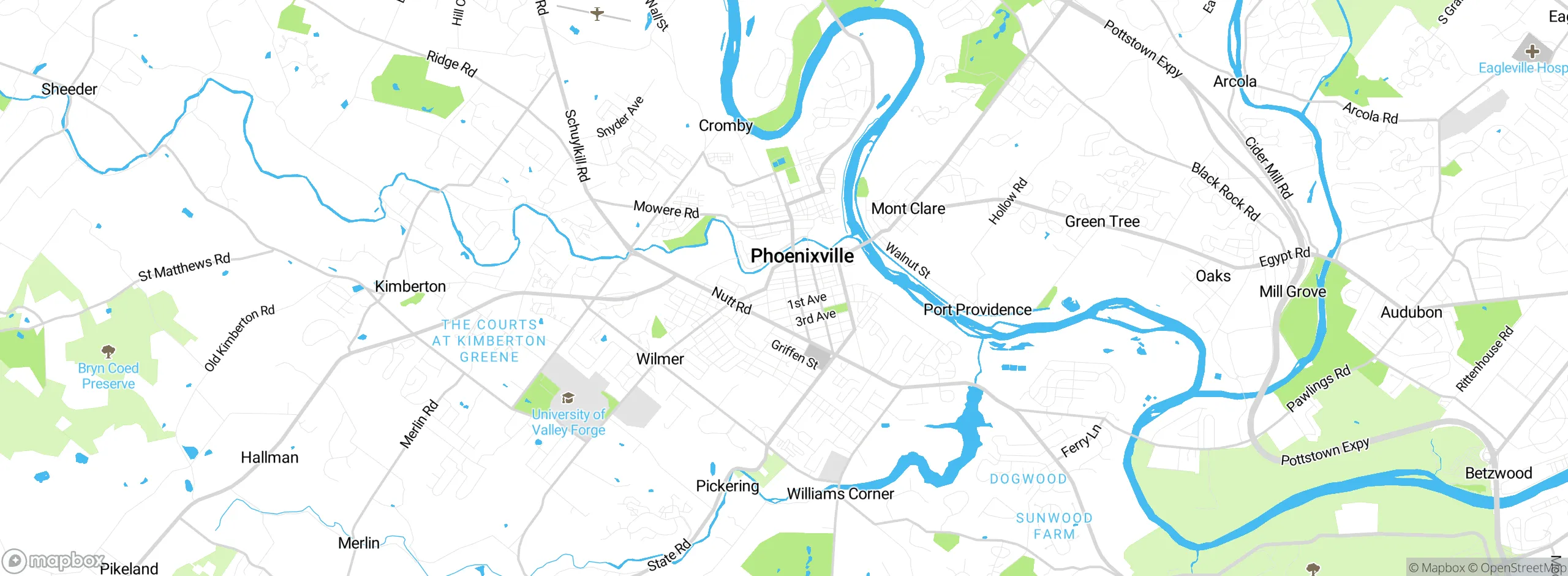 Map showing approximate location