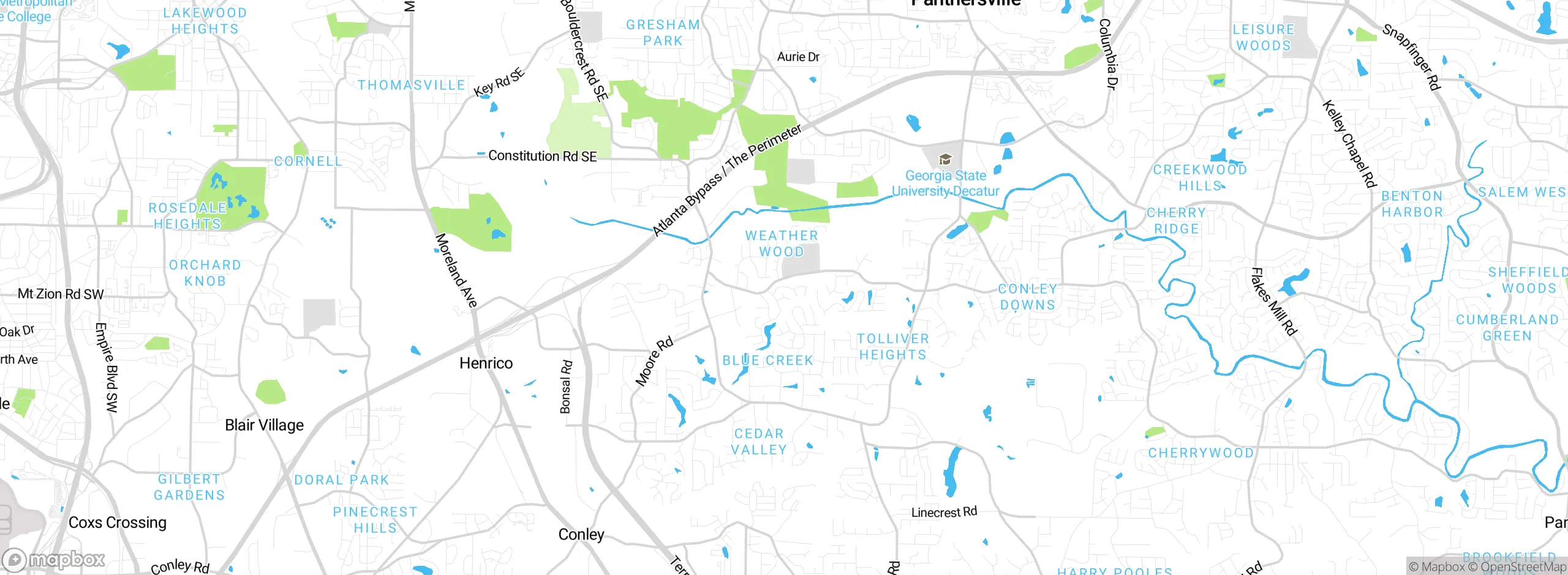 Map showing approximate location