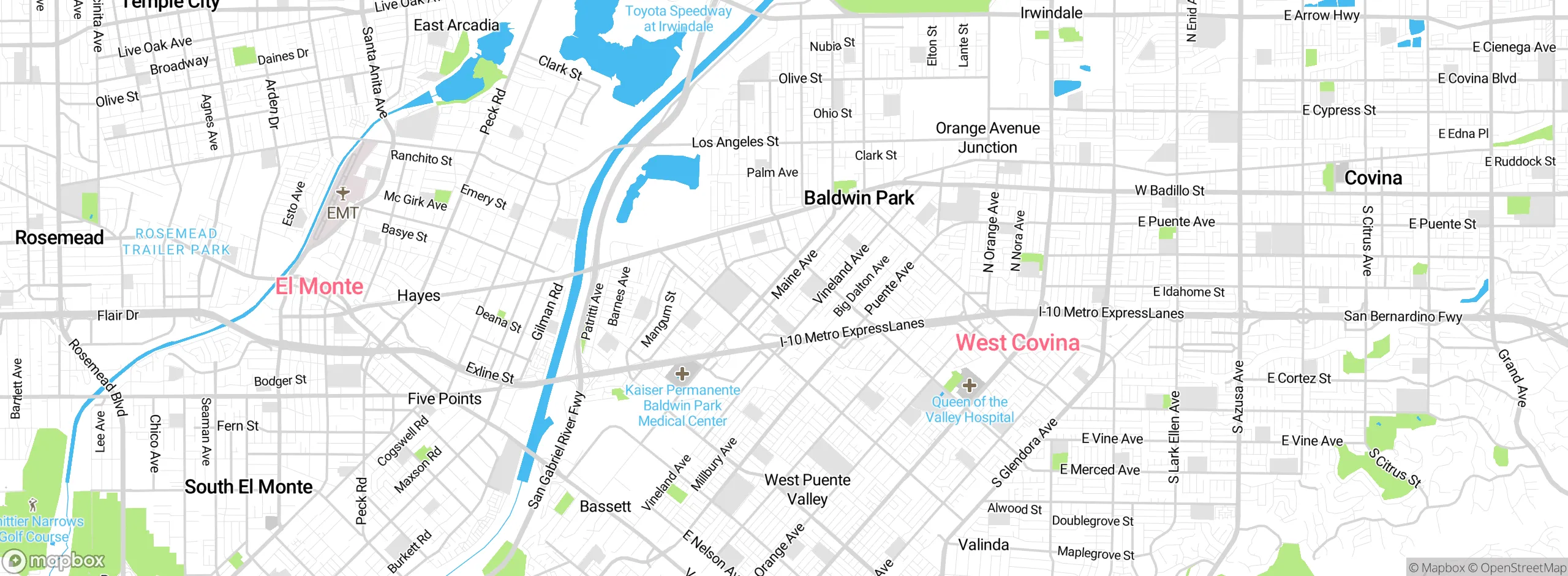 Map showing approximate location