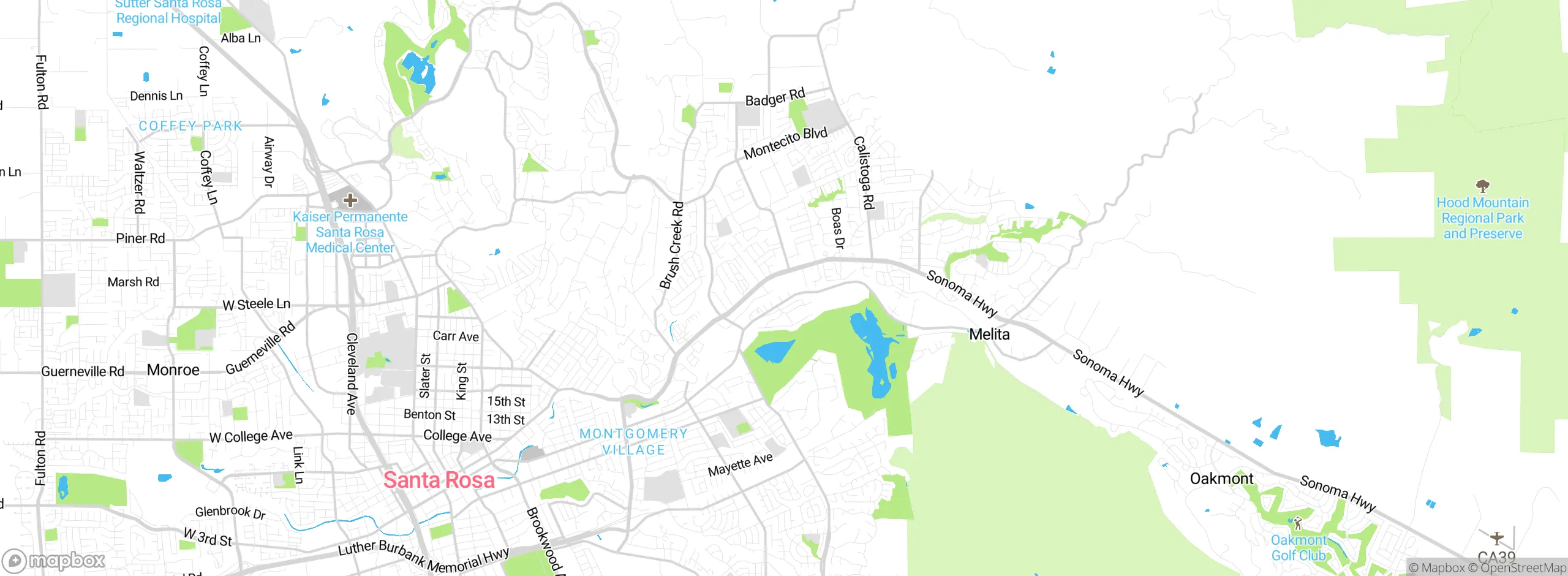 Map showing approximate location